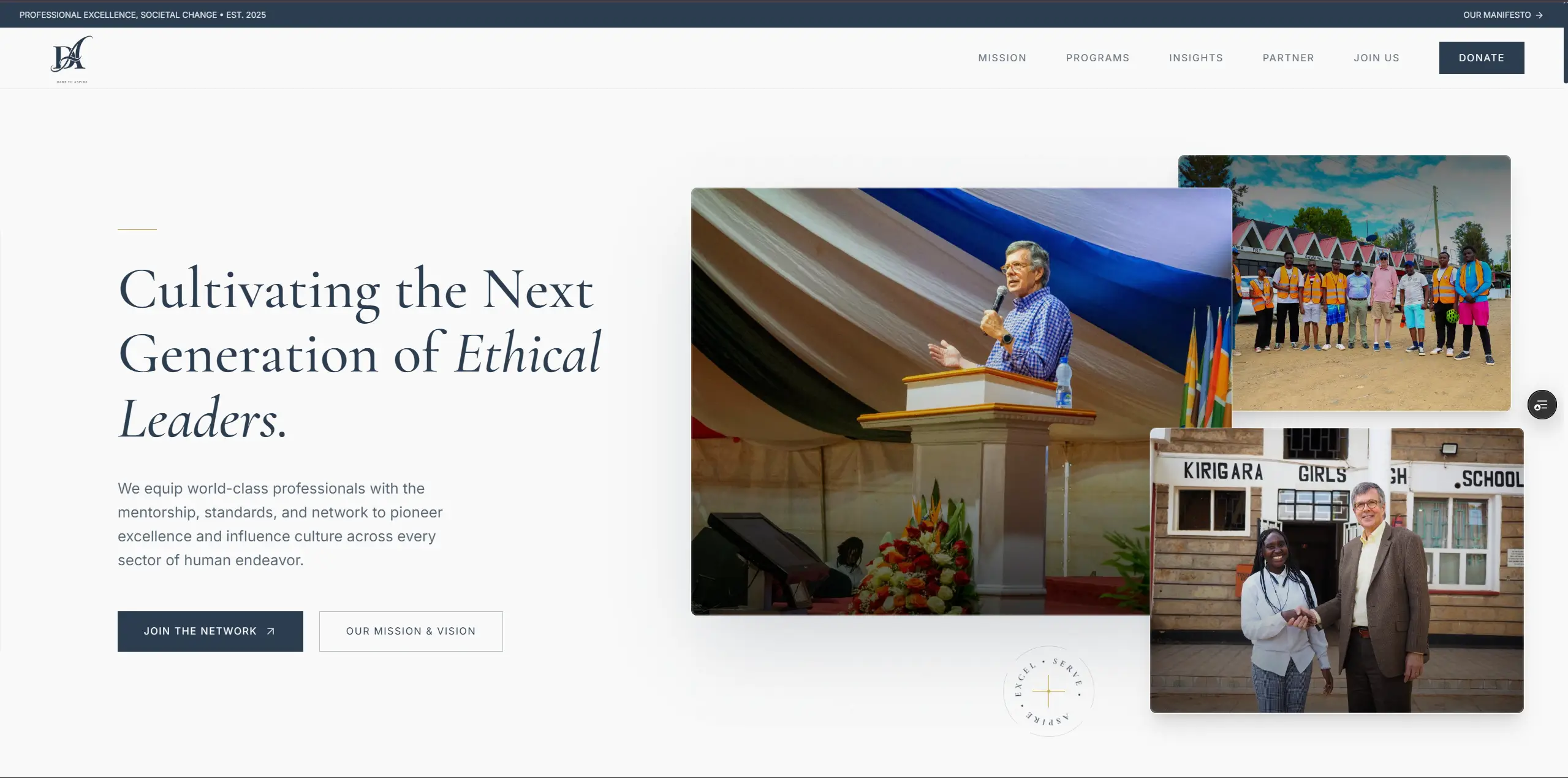 Dare to Aspire — website